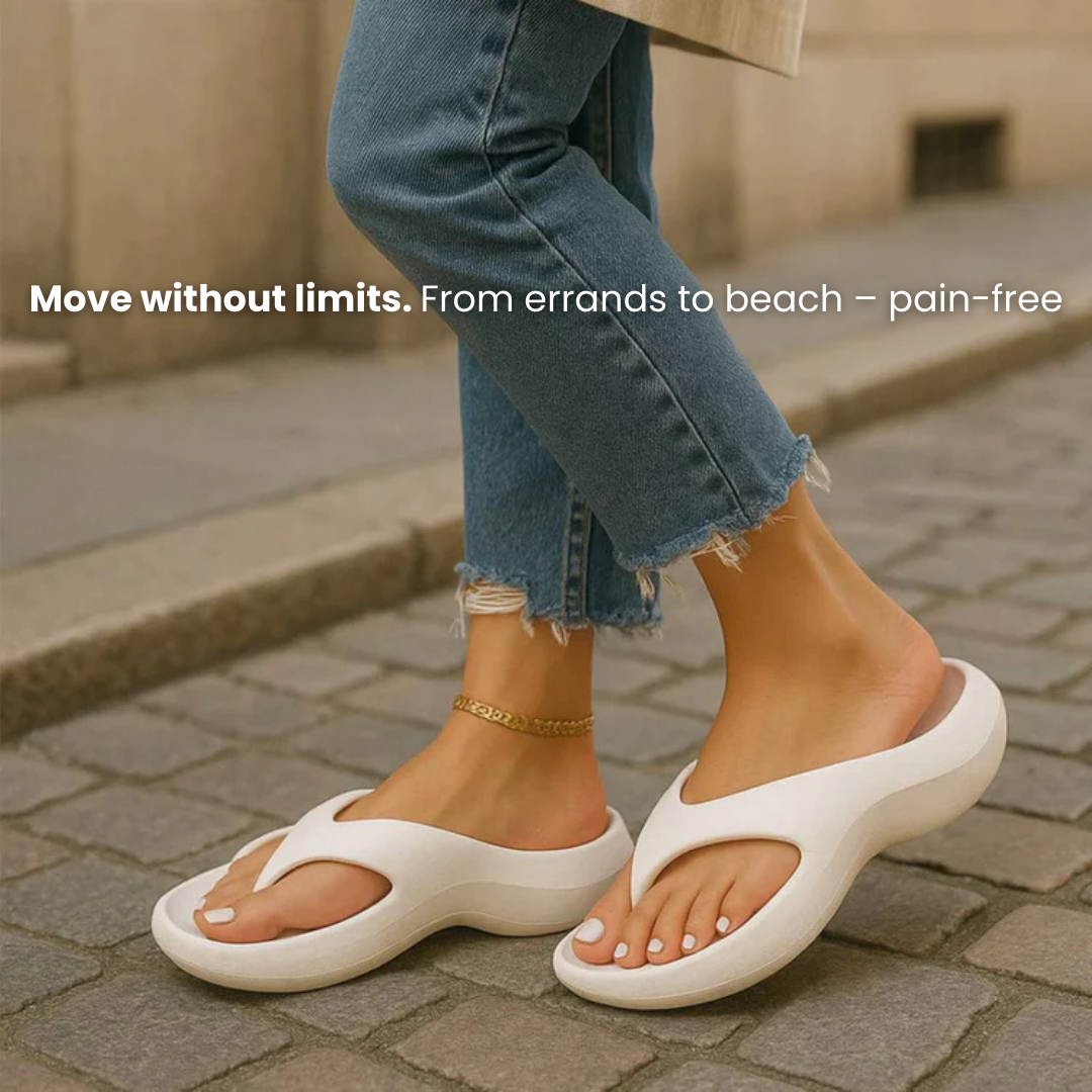 Walk Without Pain – Supportive Flipflops That Feel Like Clouds
