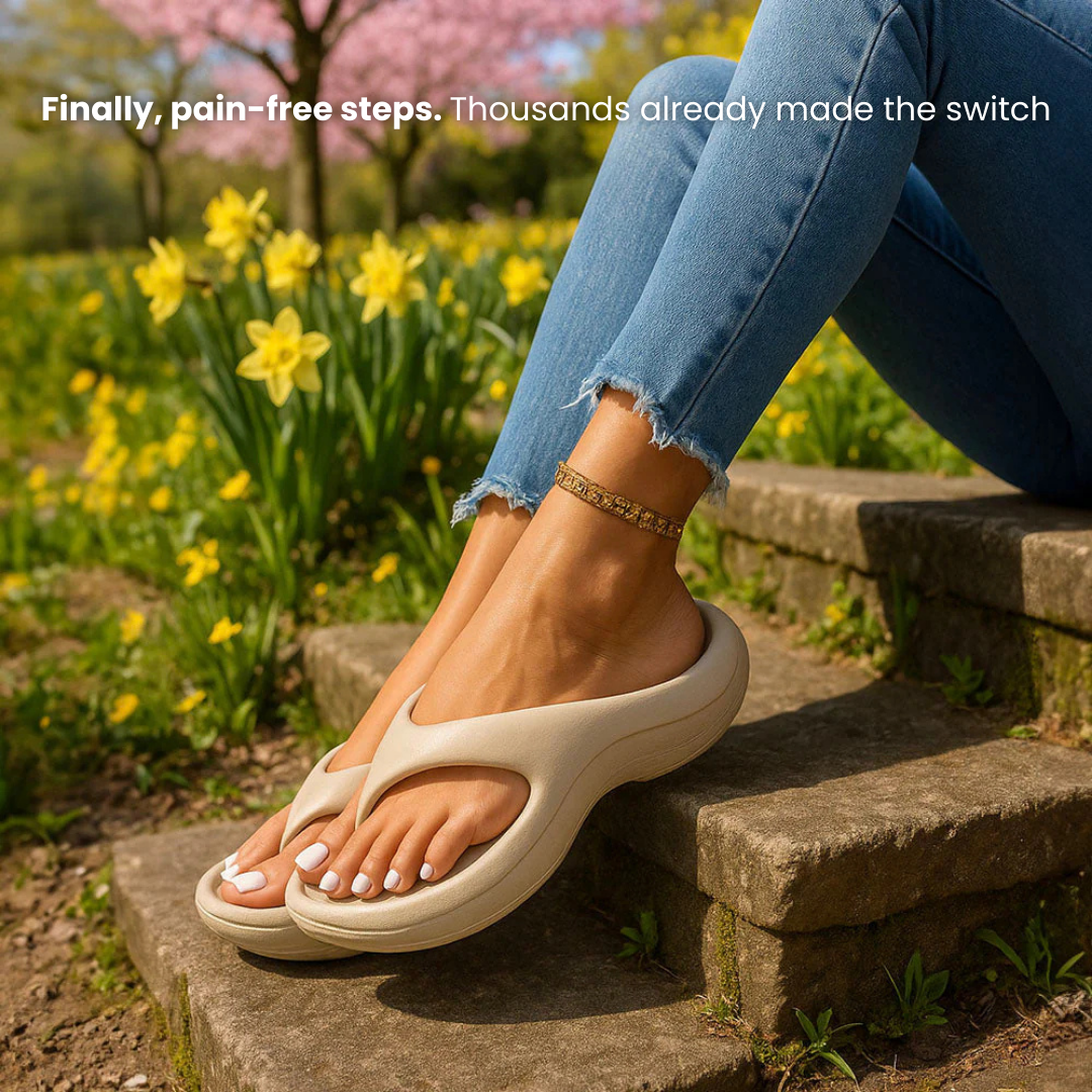 Walk Without Pain – Supportive Flipflops That Feel Like Clouds