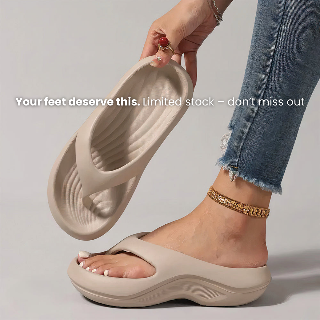 Walk Without Pain – Supportive Flipflops That Feel Like Clouds