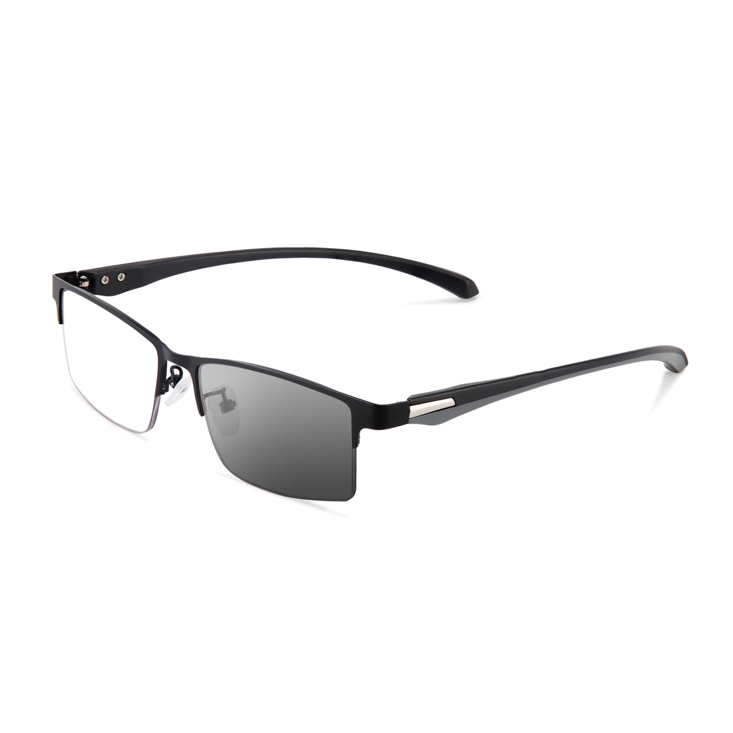 TITANIUM MULTI-FOCUS READING GLASSES PHOTOCHROMIC PROGRESSIVE DOUBLE LIGHT ANTI-BLUE LIGHT