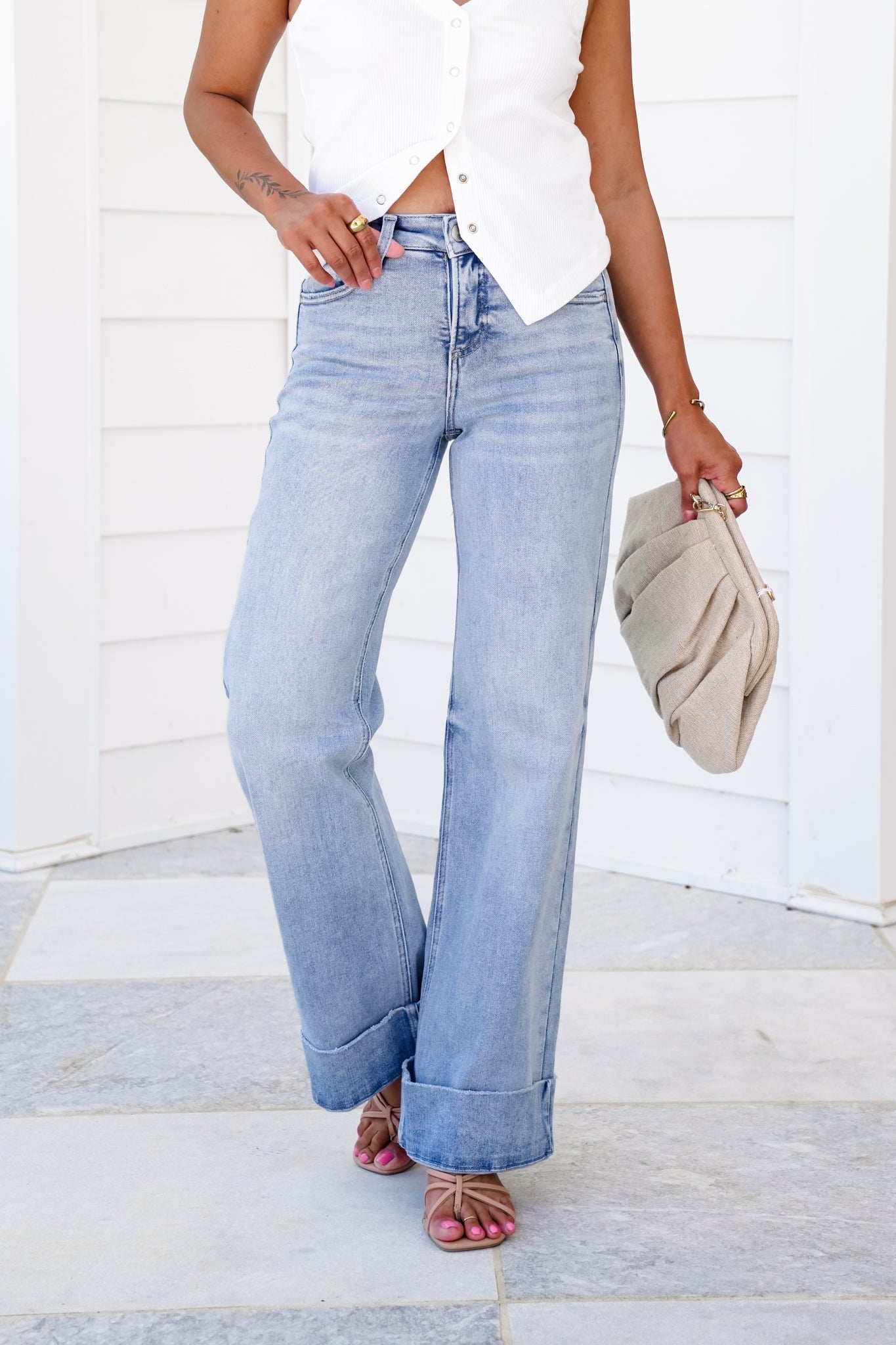 Vintage Wash Plus-Size Jeans -Stretchy, Straight Leg & Butt-Lifting Fit
