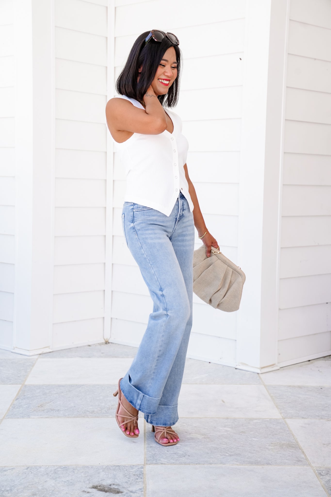 Vintage Wash Plus-Size Jeans -Stretchy, Straight Leg & Butt-Lifting Fit
