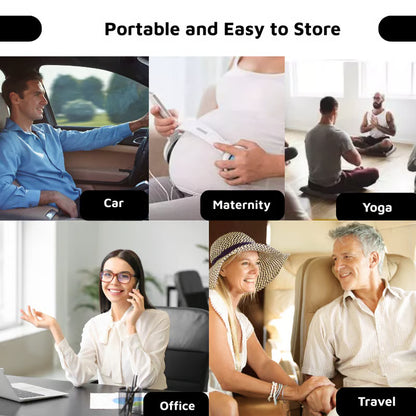 🔥LAST DAY 49% OFF - ☁TravelEase CloudComfort Cushion🎁Buy 2 Free Shipping - Black / 🎁Include Free Air Pump / ⚡Order in 3h → FREE 1st Class Upgrade