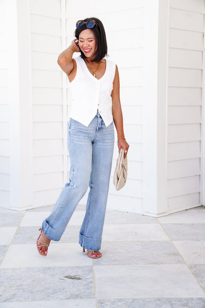 Vintage Wash Plus-Size Jeans -Stretchy, Straight Leg & Butt-Lifting Fit