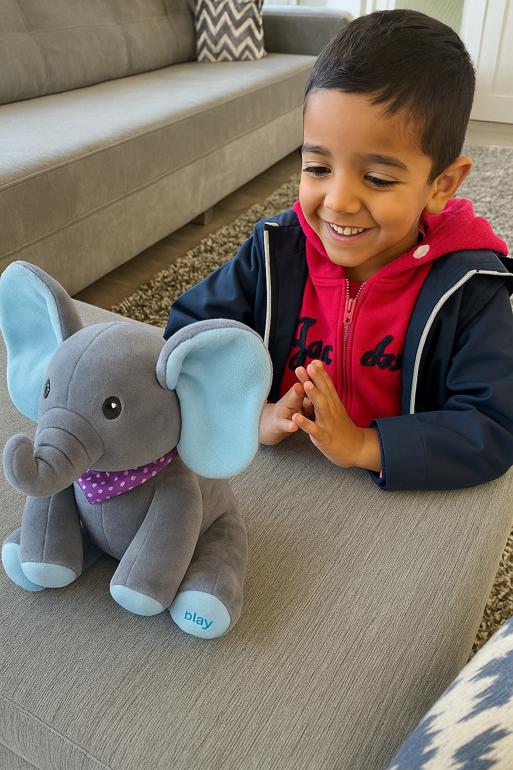 Peek-a-Boo Musical Elephant | Soft, Safe & Adorable for Babies