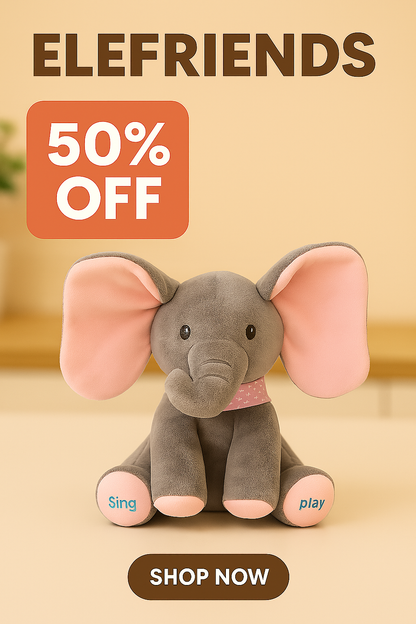 Peek-a-Boo Musical Elephant | Soft, Safe & Adorable for Babies