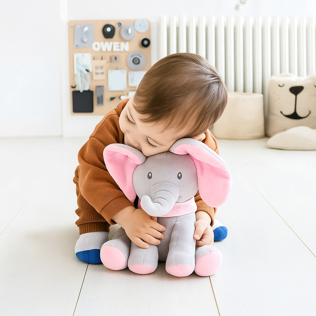 Peek-a-Boo Musical Elephant | Soft, Safe & Adorable for Babies