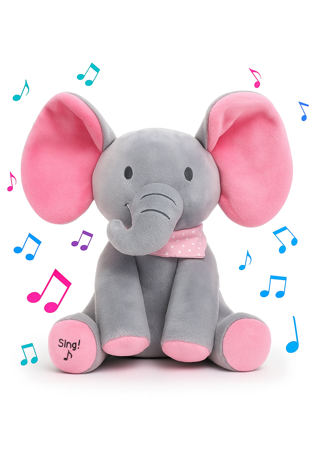 Peek-a-Boo Musical Elephant | Soft, Safe & Adorable for Babies