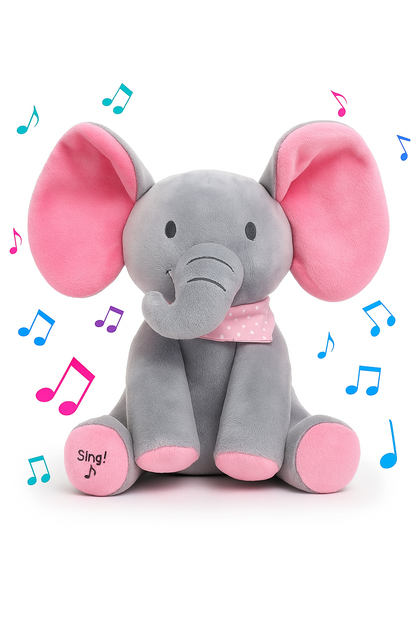 Peek-a-Boo Musical Elephant | Soft, Safe & Adorable for Babies