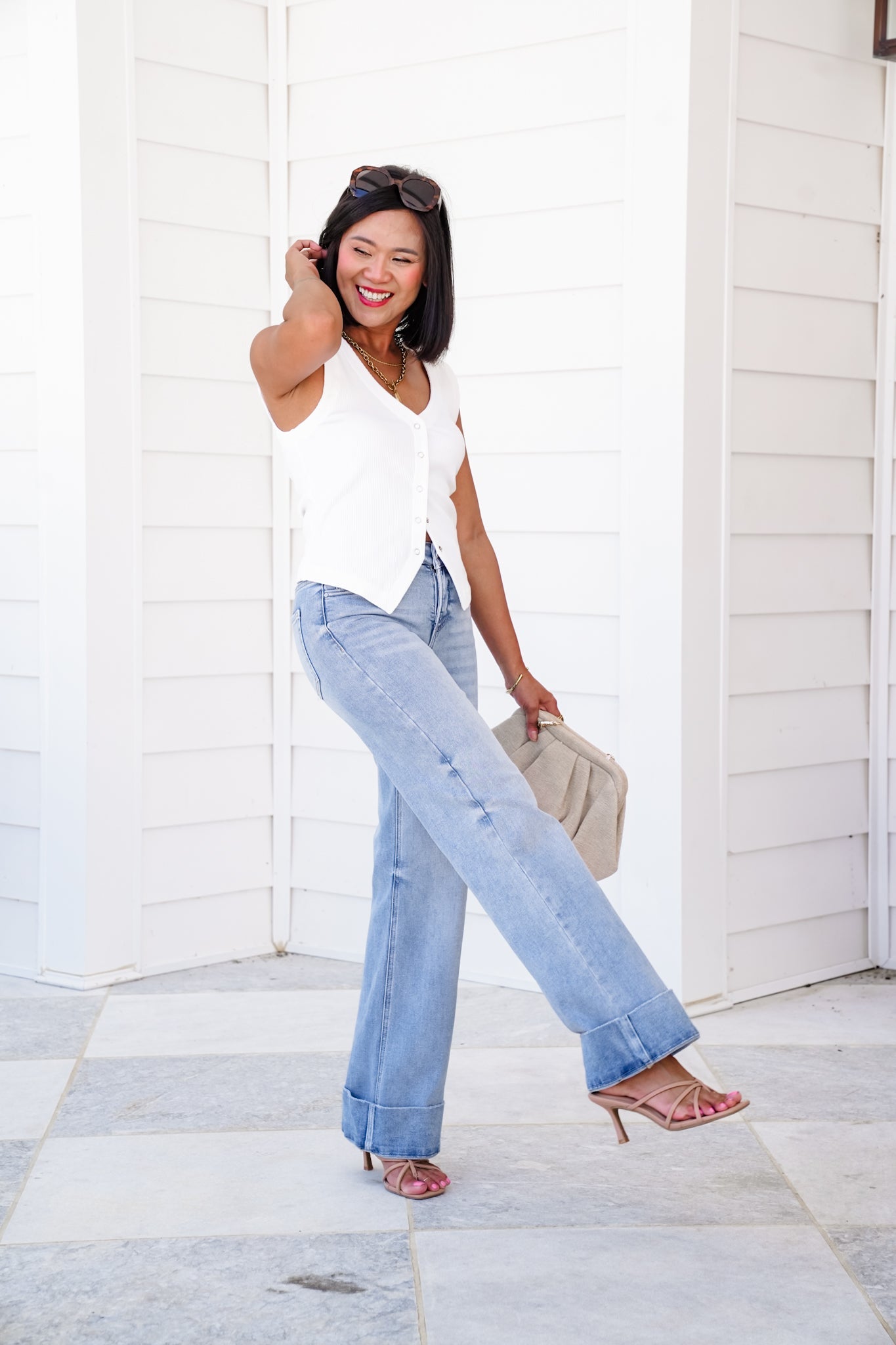 Vintage Wash Plus-Size Jeans -Stretchy, Straight Leg & Butt-Lifting Fit