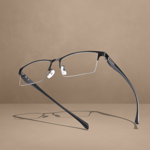 TITANIUM MULTI-FOCUS READING GLASSES PHOTOCHROMIC PROGRESSIVE DOUBLE LIGHT ANTI-BLUE LIGHT