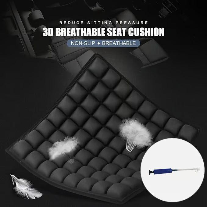 🔥LAST DAY 49% OFF - ☁TravelEase CloudComfort Cushion🎁Buy 2 Free Shipping - Black / 🎁Include Free Air Pump / ⚡Order in 3h → FREE 1st Class Upgrade
